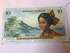 French Antilles 10 Francs Guadeloupe Martinique Guiana France - See other sales