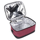 Heated Lunch Box Constant Temperature USB Heating Bag Electric Wine Red