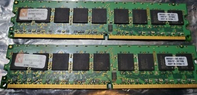 Kingston KVR KVR667D2E5/1G 1.8V BSME1860764 DDR2 Non ECC - Image 1 of 4