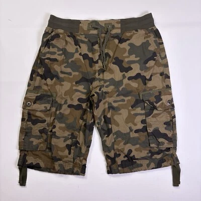 Pantalones Cortos Southpole Para Hombre Grandes 34x13 Camuflados Carga Largos Paracaidista Ripstop Fatiga Foto 1 de 4