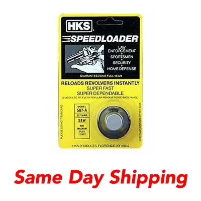 NEW HKS Speed Loader fits 7 shot .357 S&W 686, Taurus 617, Ruger GP100 -587A - Image 1 of 3