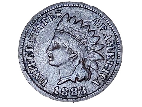 1883-P Indian Head One Cent/Penny~Better Date Coin~Nice Grade Cover