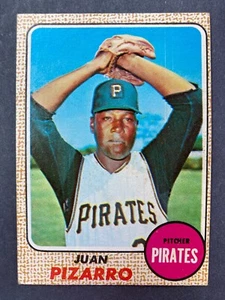 1968 Topps #19 Juan Pizarro (Pittsburgh Pirates) (A) - Picture 1 of 2