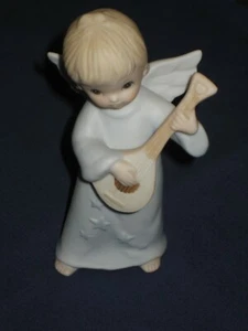 Geo Z. LEFTON TWL 04452 1982 The Christopher Collection Angel Figurine Guitar - Picture 1 of 5