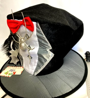 Krazy Lidz Mad Hatter hat!! Halloween, Christmas New years 16 " brim 12" high! - Image 1 of 4