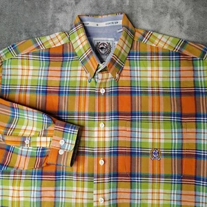 Cinch Hemd Herren Large mehrfarbig kariert Button Down L/S Rodeo Cowboy Miller Style - Bild 1 von 12