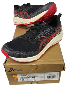 NEW ASICS Men's 9.5 H Black/Electric RED Fuji Lite 2 Running Shoes