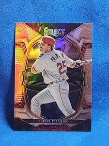 RAFAEL PALMEIRO 2023 SELECT BASEBALL #49 SILVER PRIZM 🔥 TEXAS 