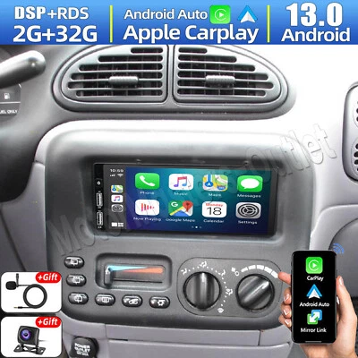 Radio estéreo GPS Android 13 Carplay de 6,86"" para Dodge Grand Caravan 1987-2000 Foto 1 de 4