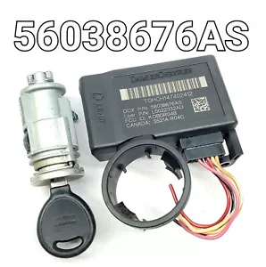 56038676AS Ignition Cylinder + Key Anti-Theft PATS Transceiver Immobilizer DODGE - Picture 1 of 14