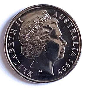 1999 Australian 10 Cent Coin X 1 Uncirculated Ex Security Roll - Picture 1 of 4