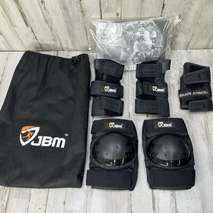 JBM YOUTH BMX Bike Knee Pads and Wrist Guards Protective With Bag X1 - Picture 1 of 5