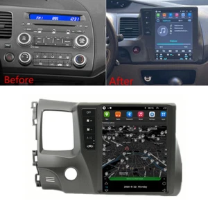 9.7'' Vertical Android 10.1 Car Stereo Radio GPS WIFI For Honda Civic 2006-2011 - Foto 1 di 12