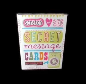 Scratch and See Secret Message Cards Stickers Valentines Crafting Friends Family - Picture 1 of 4