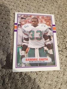 1989 Topps Traded Sammie Smith RC #56T Miami Dolphins  - Foto 1 di 2