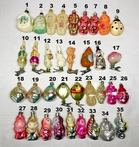 Adorno de árbol de Navidad de vidrio vintage decoración de animales soviética URSS №688 - Imagen 1 de 24