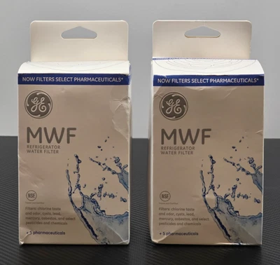 GE Set of 2 MWF Refrigerator Water Filter 300 Gallon Capacity White *Read - Image 1 of 4