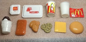 2001 McDonald’s Play Food Toy Lot Of 11 Pcs. Nuggets Sauce Hotcakes Tray + More - Picture 1 of 6