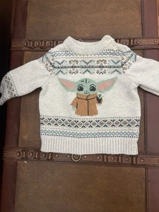 Baby Yoda Children's Sweater - Picture 1 of 4