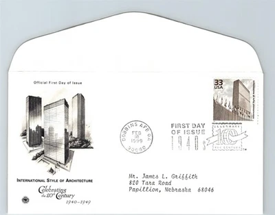 S06-0351, CELEBRATE THE CENTURY, INTL STYLE OF ARCHITECTURE, PCS FDC - Image 1 of 2