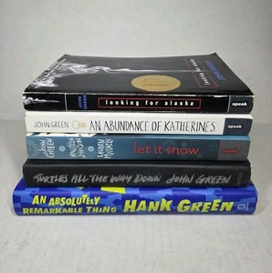 Lot of 4 John Green Books (Turtles All The Way Down Is SIGNED) And 1 Hank Green - Foto 1 di 6