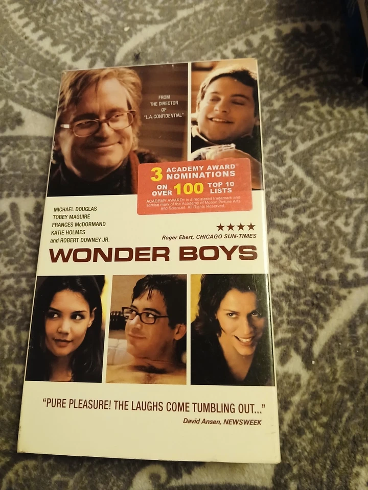 Robert Downey Jr Movie 3 Lot VHS Tape Wonder Boys Soap Dish Friends & Lovers - Image 1 of 1