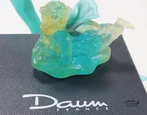 DAUM ANGEL "ANGELOT ET NUAGE" PATE DE VERRE CRYSTAL CHRISTMAS ORNAMENT DE NOEL - Picture 1 of 7