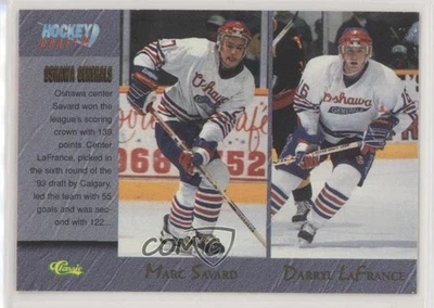 1995 Classic Draft Marc Savard Darryl LaFrance John Tripp Jeff Ware #91 - Image 1 of 2