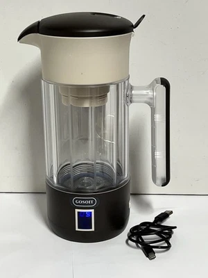 Jarra de agua de hidrógeno GOSOIT sistema ionizante botella de transporte de viaje probada 11" Foto 1 de 2