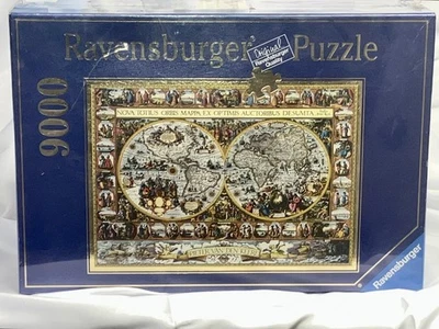 9000 Pc RAVENSBURGER Big World Map 1611 Puzzle Van Den Keere 6'x5' NEW SEALED - Image 1 of 2