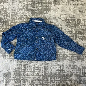 Camisa Vaquera Hardware Western Rodeo Azul Manga Larga Bebé Talla 6 Meses - Imagen 1 de 12