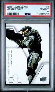 2025 UPPER DECK HALO LEGACY COLLECTION #1 MASTER CHIEF (PSA 10) - Picture 1 of 3