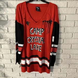 Maglia Venerdì 13 Grande Rossa Hockey Jersey Camp Crystal Lake - Foto 1 di 9
