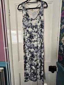 POSTCARD FROM BRIGHTON Blue Bleach wash Stretch Long Sleeveless Dress Size 1 - Picture 1 of 7