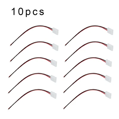 Brand New Connector Joint Clip 2PIN With Wire 3528 2835 Home Parts 10pcs - Image 1 of 4