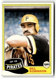 1981 Topps Bill Robinson #51 Pittsburgh Pirates - Picture 1 of 2