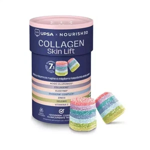 UPSA Gummies 7-In-1 - Collagene E Acido Ialuronico Gummies X30 - Skin Lift Effet - Foto 1 di 1