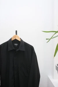 Versace Classic Vintage Black Silk Shirt XL - Picture 1 of 5