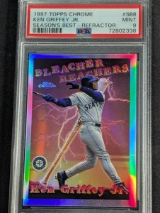 Topps Chrome Season's Best Bleacher Reachers Griffey #SB8 1997 refractor PSA 9 - Imagen 1 de 2