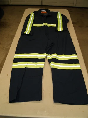 COVERALLS HIGH VISIBILITY REFLECTIVE SIZE 48-XL RED KAP - Image 1 of 3