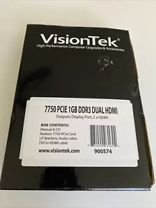 VisionTek Radeon 7750 SFF 1GB DDR3 3M (2x HDMI, miniDP) Graphics Card - 900574 - Picture 1 of 11