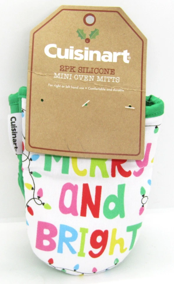 Mini guantes de silicona para horno de Navidad Cuisinart 2 Pak. Nuevo. Foto 1 de 4