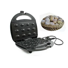 Electric Walnut Cookie Maker EU Plug Mold Nut Waffle Bubble Egg Cake Maker Oven