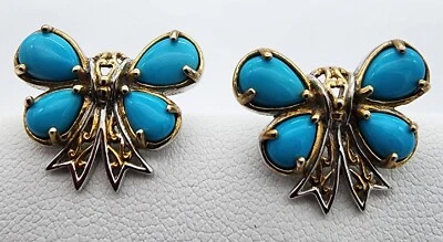 Pendiente Mariposa Turquesa Michael Valitutti NH Plata de Ley 925 Ag 23139 Foto 1 de 4