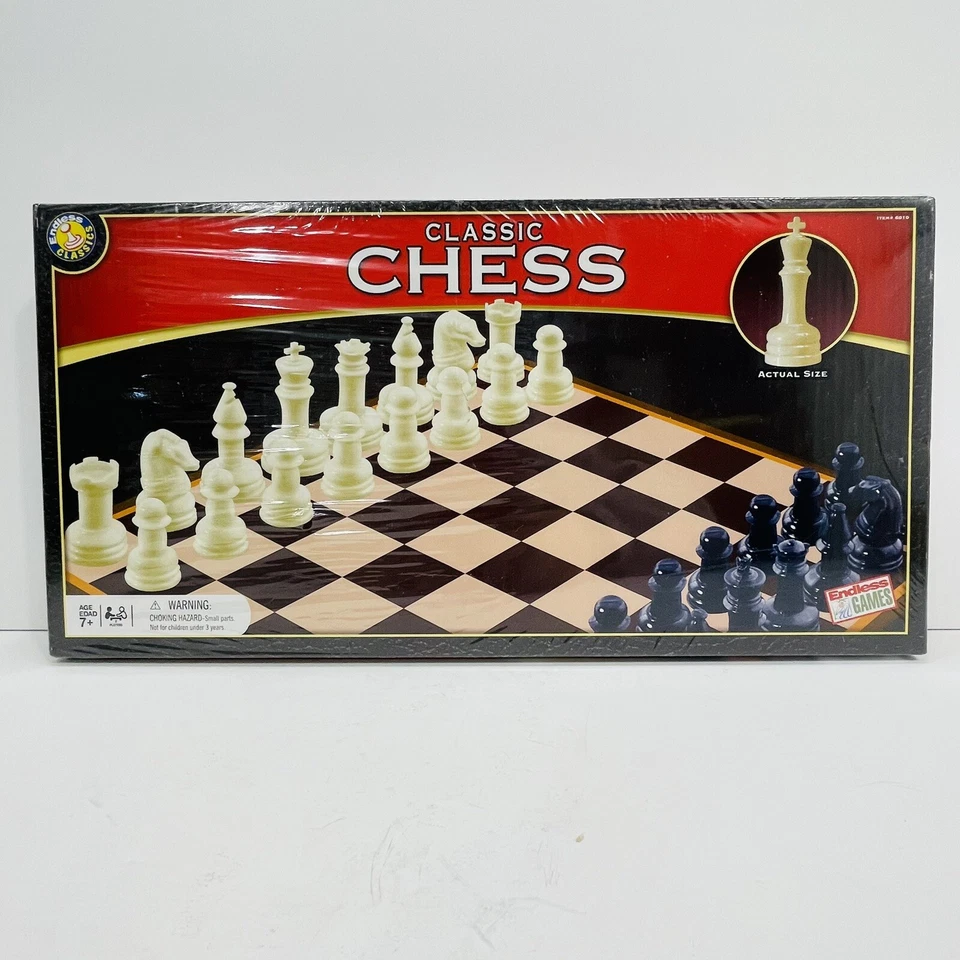 Endless Games Family Classic Chess Set 2-1/2" King Set Ages 7+ Plastic ~NEW~ - Image 1 of 1