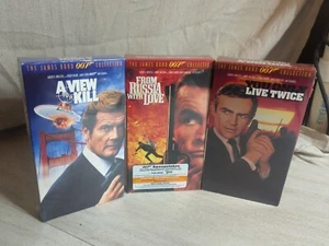 007 VHS Lot Of 3 Brand New. You Only Live Twice, Russia With Love, View To A Kil - Imagen 1 de 5