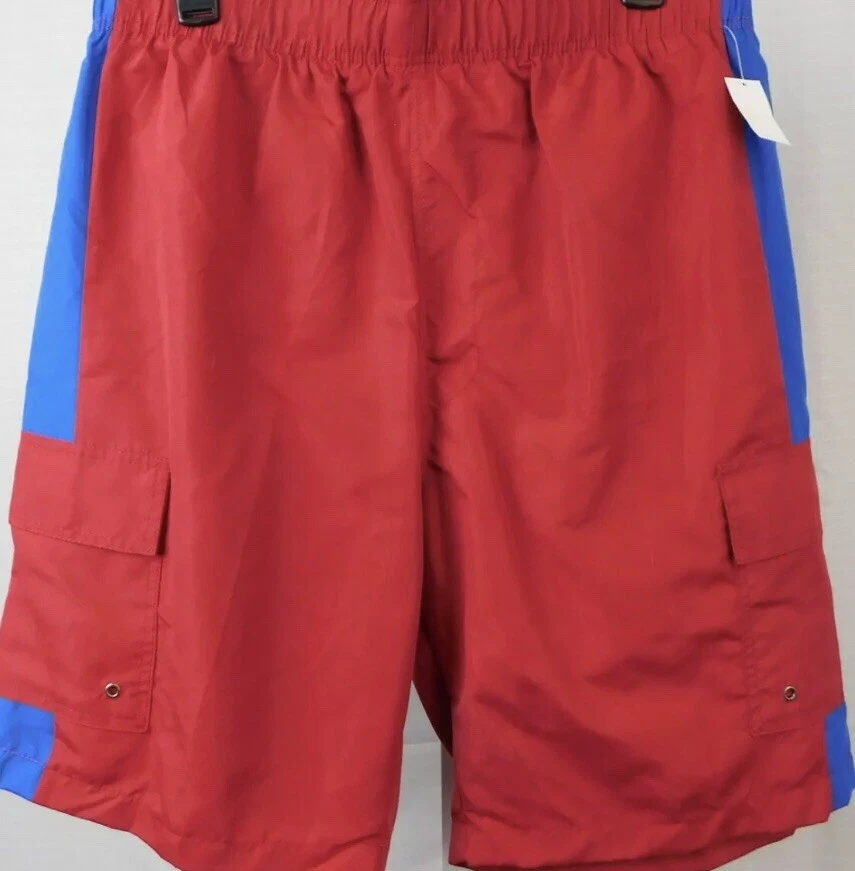 Open Trails Mens Swim Shoes Size Large Red Swim Trunks Mesh Liner Pocket - Image 1 of 1
