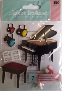 Piano Recital Jolee's Boutique Dimensional Scrapbook Sticker NIP SPJB213 - Picture 1 of 2