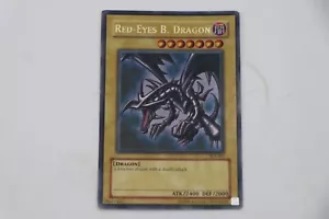 Yugioh Drago Nero Occhi Rossi SDJ-001 Edizione Illimitata Holo Rara Yu-Gi-Oh! EX - Foto 1 di 5