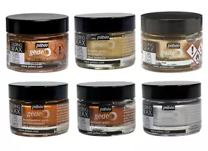 Tarro de cera dorada Gedeo 30 ml Pebeo colores metálicos arte artesanía para madera metal vidrio - Imagen 1 de 11